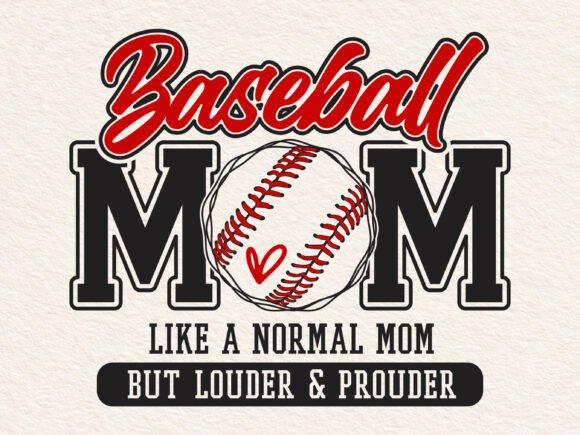 Baseball Mom Svg: A Bold Varsity Design