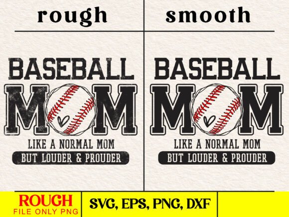 Baseball Mom Svg, Distressed Varsity Design