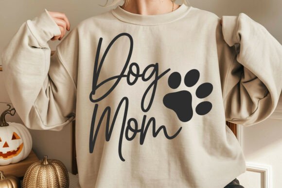 Charming Dog Mom SVG for Embroidery Projects
