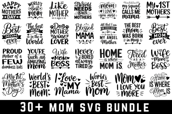 Exploring 30 Mom Svg Bundle for Embroidery