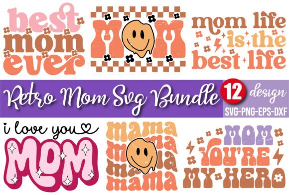 Retro Mom SVG Bundle 4: A Versatile Design Review
