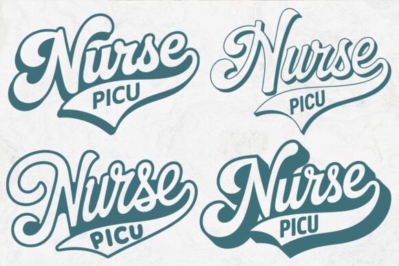 Retro PICU Nurse SVG: A Charming Design for Embroidery