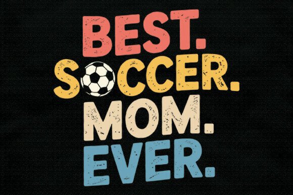 Retro Soccer Mom SVG: A Charming Embroidery Design