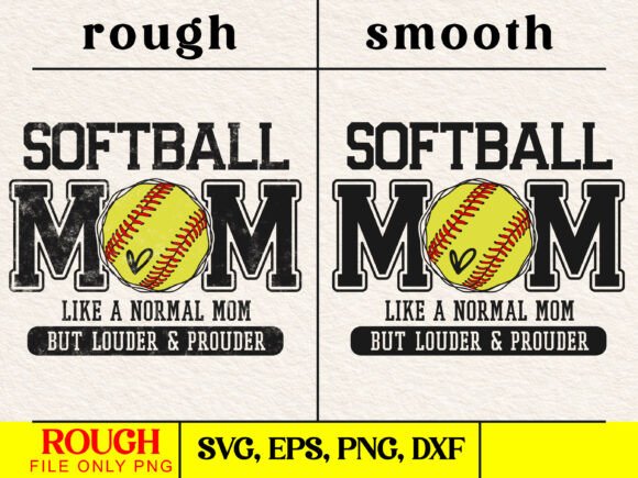 Softball Mom Svg Distressed Varsity Design