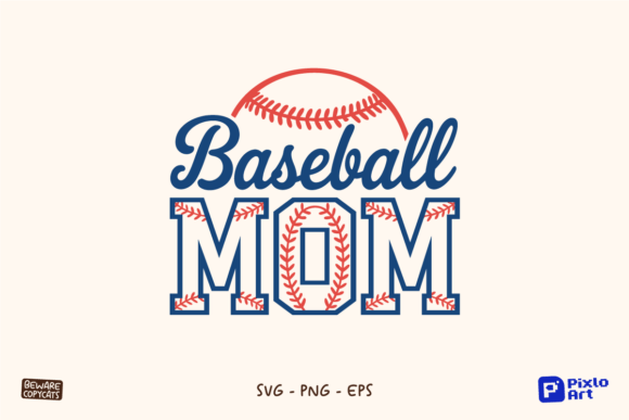 Stitched Baseball Mom SVG: A Fun Sports Embellishment