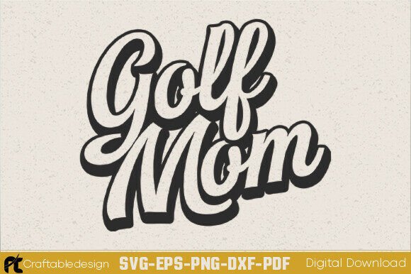 Vintage Golf Mom SVG: A Charming Addition to Your Designs