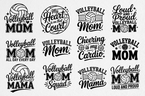 Volleyball Mom SVG Bundle for Mother's Day